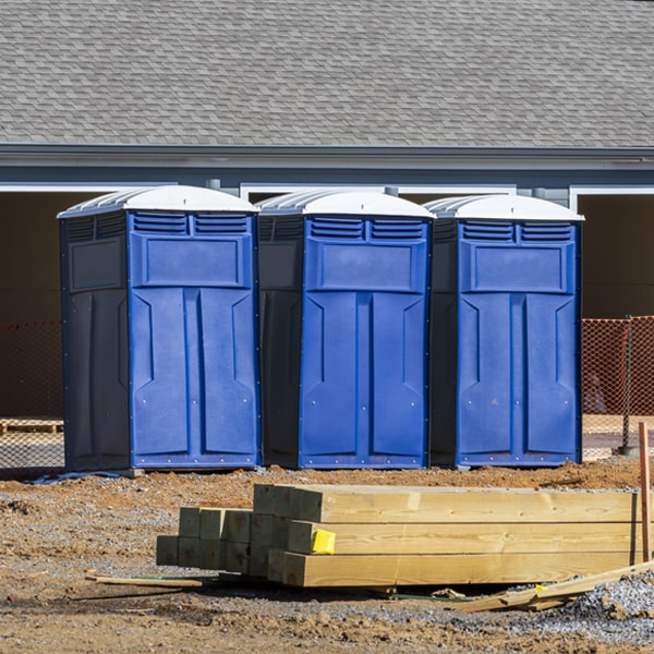 how can i report damages or issues with the portable toilets during my rental period in Hickory Corners Michigan